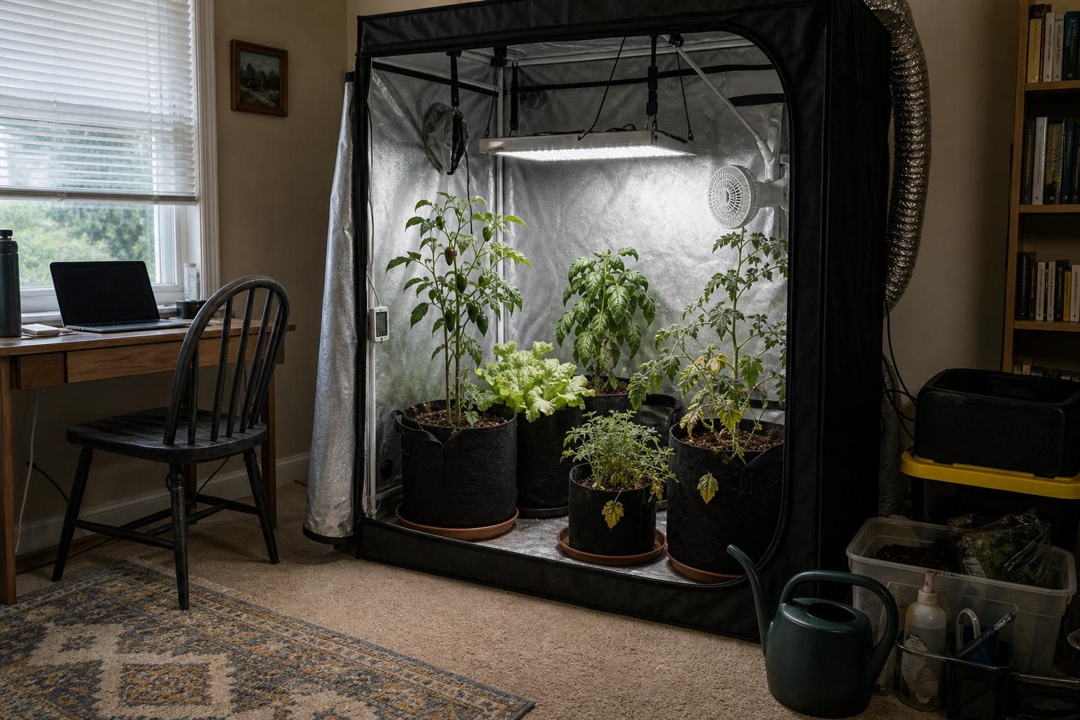Early Signs of Plant Stress Inside a Grow Tent
