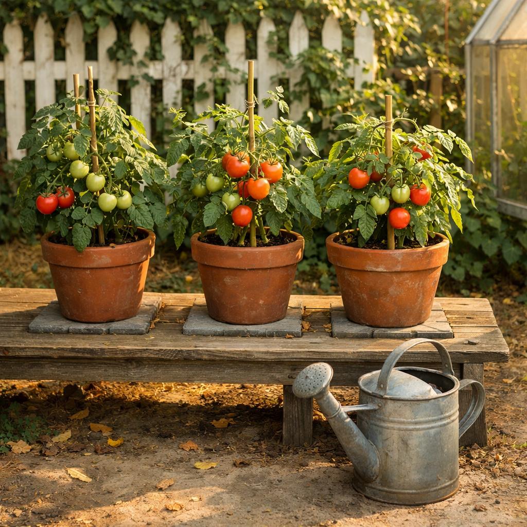 How to water tomatoes in containers for steady healthy growth