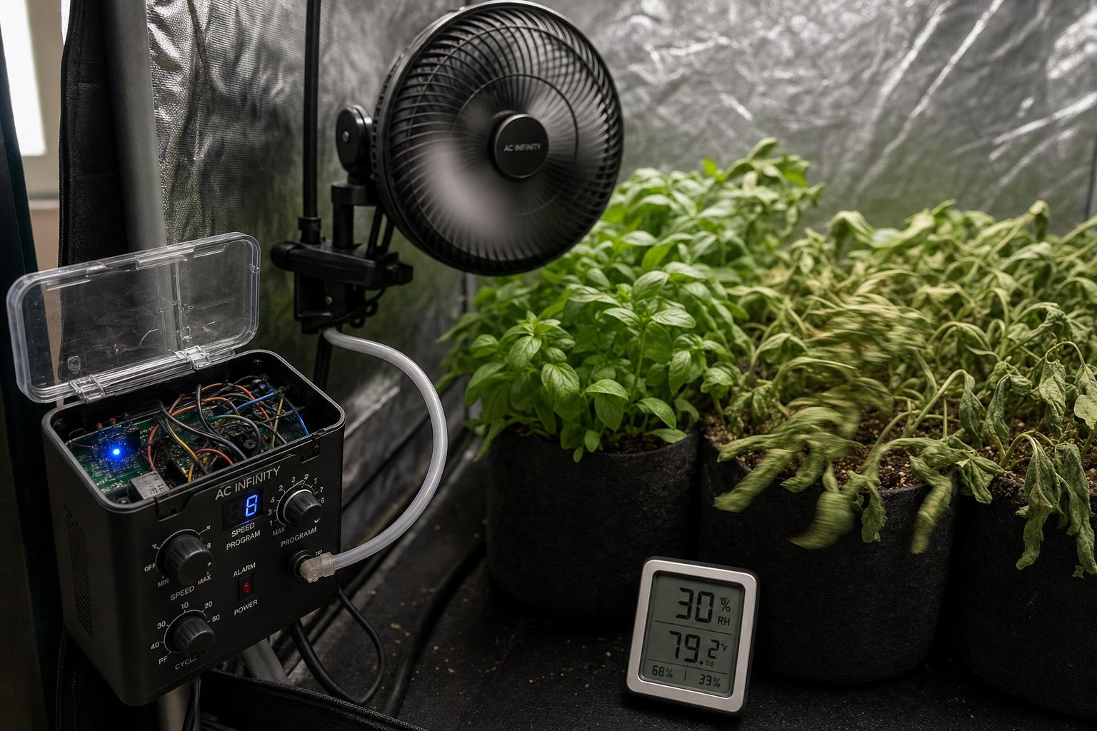 When Automatic Fan Control Backfires in a Grow Tent