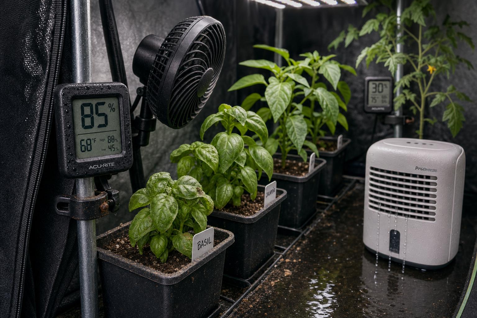 Why Your Grow Tent Swings Between Too Dry and Too Humid