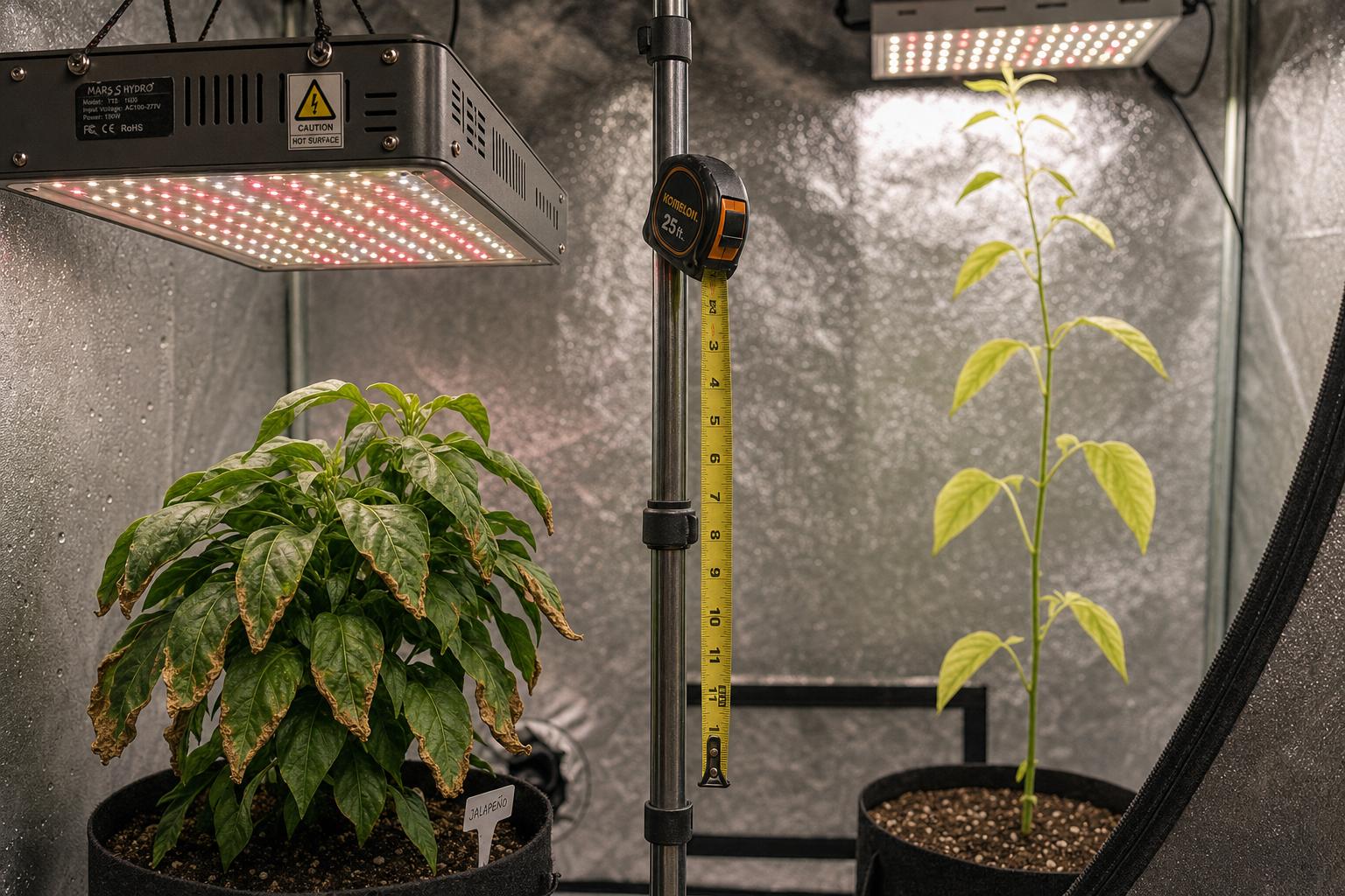 Mistakes People Make When Setting Light Height in a Grow Tent