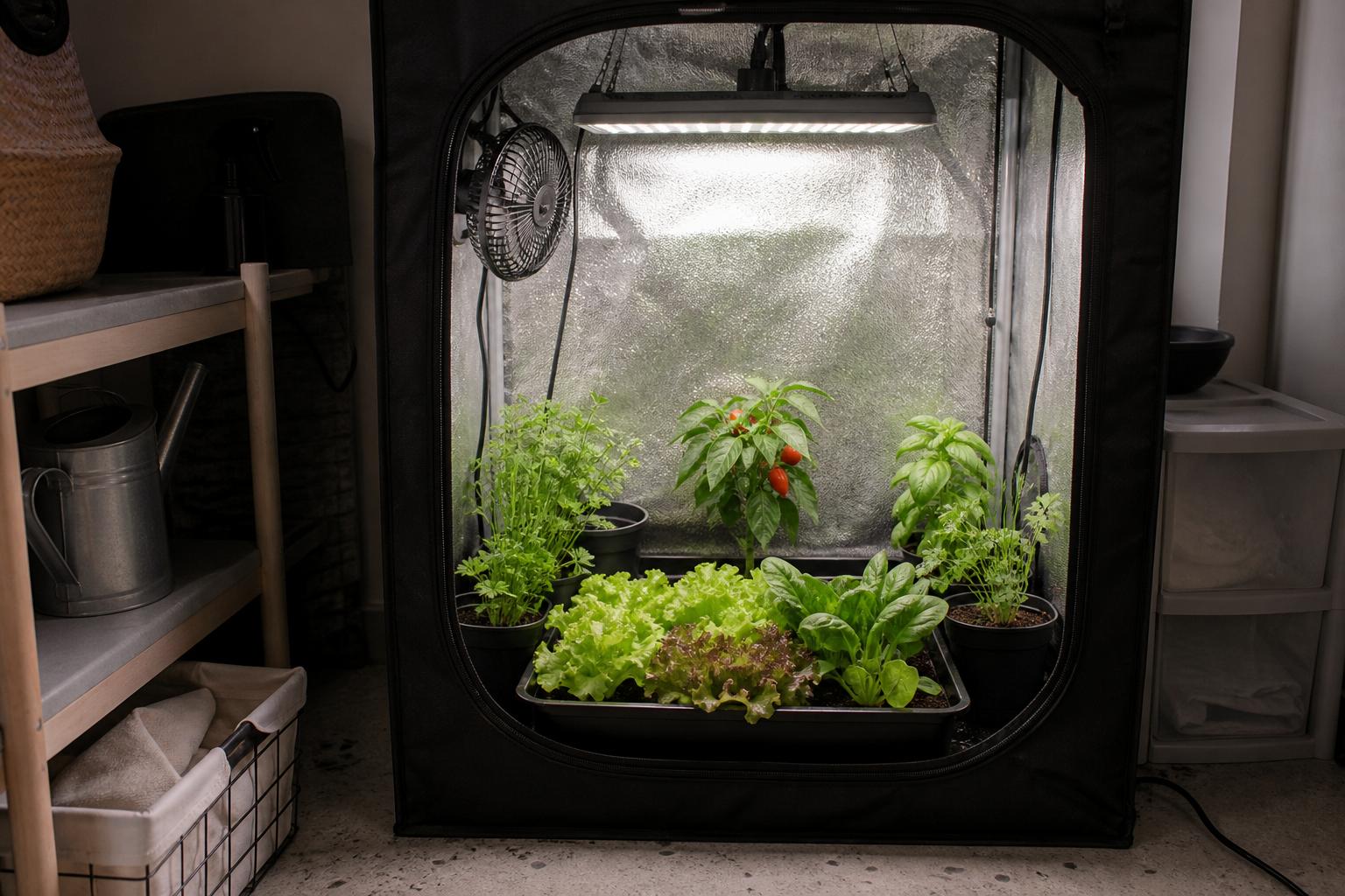 Best Vegetables for One Small Grow Tent