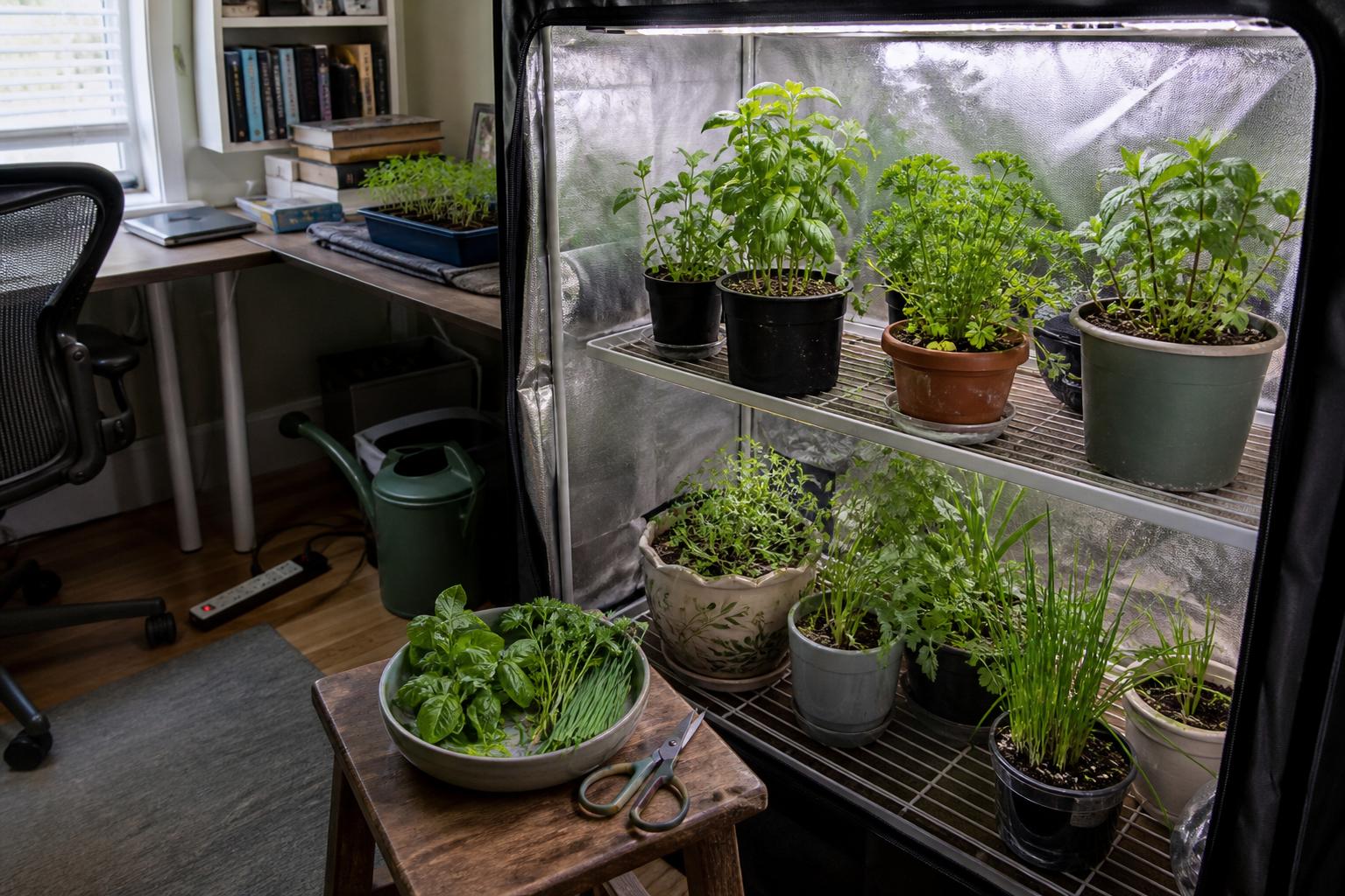 How to Harvest Herbs Inside a Grow Tent