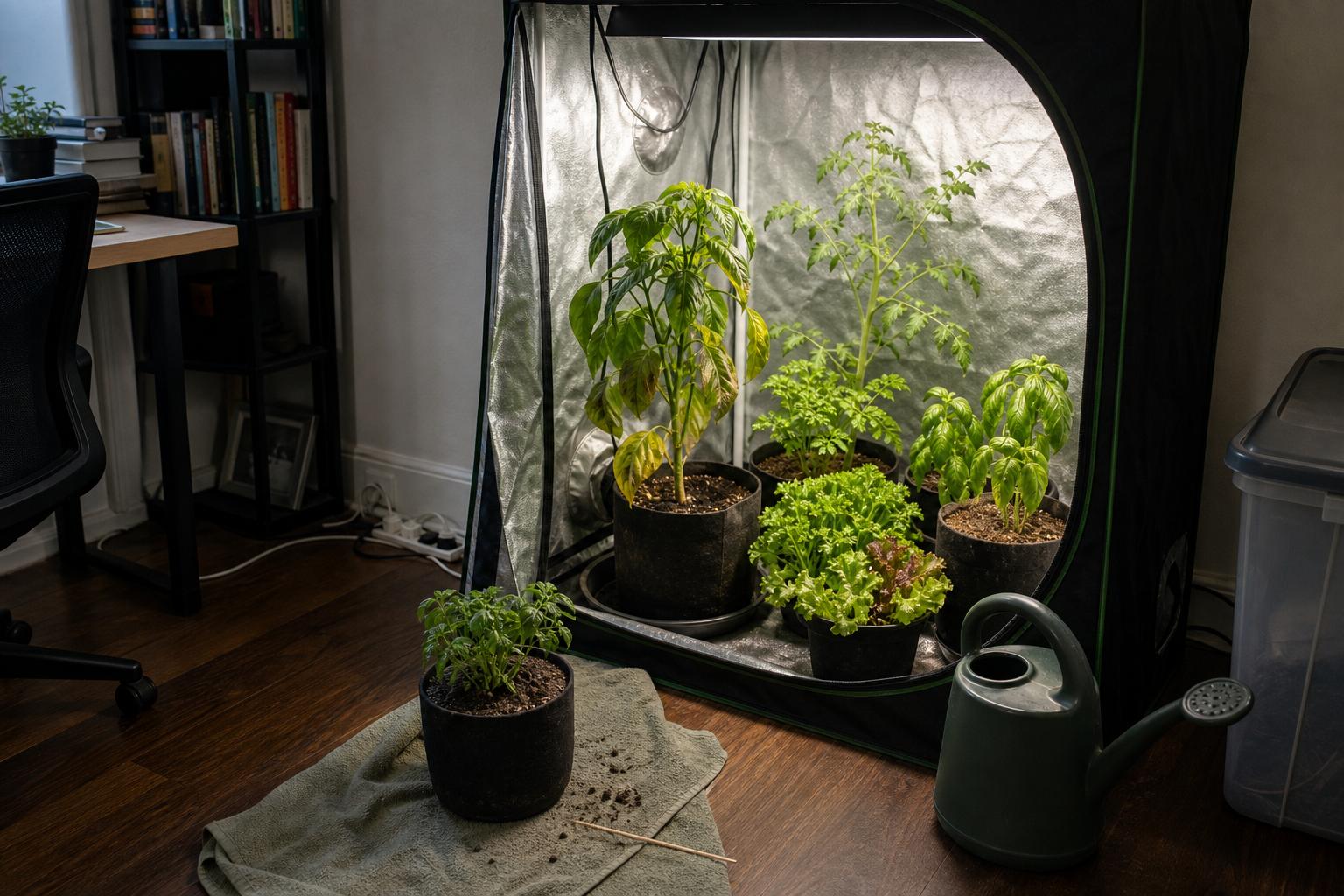 Common Grow Tent Watering Mistakes