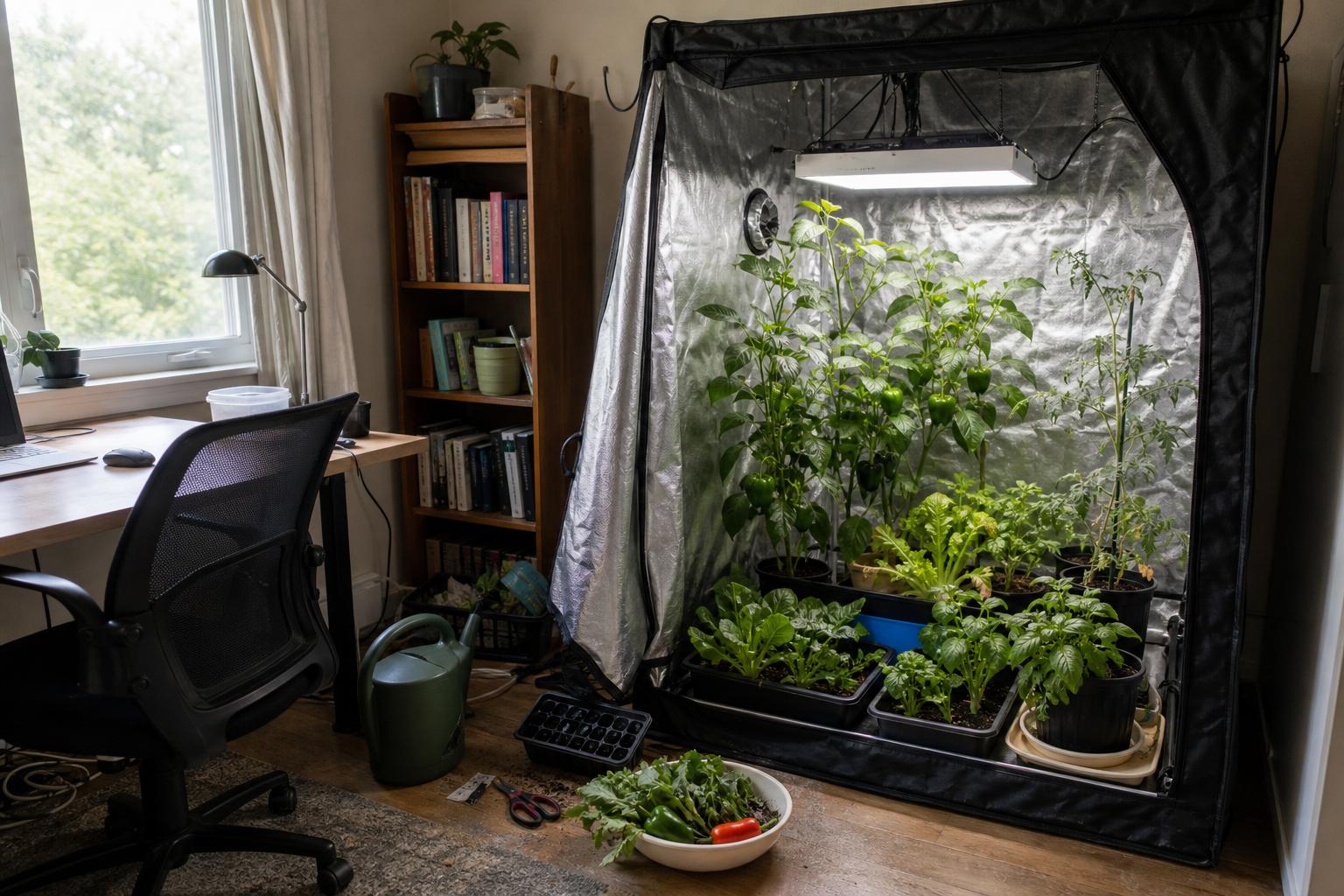 Best Vegetables for LED Grow Tent Growing